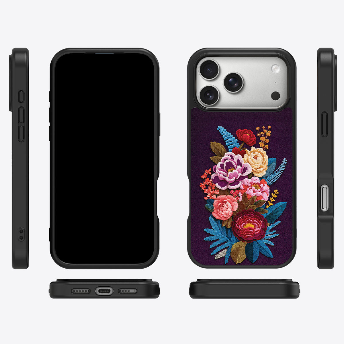 Floral Designer iPhone 17 Pro Max Case – Baroque Bloom | MagSafe