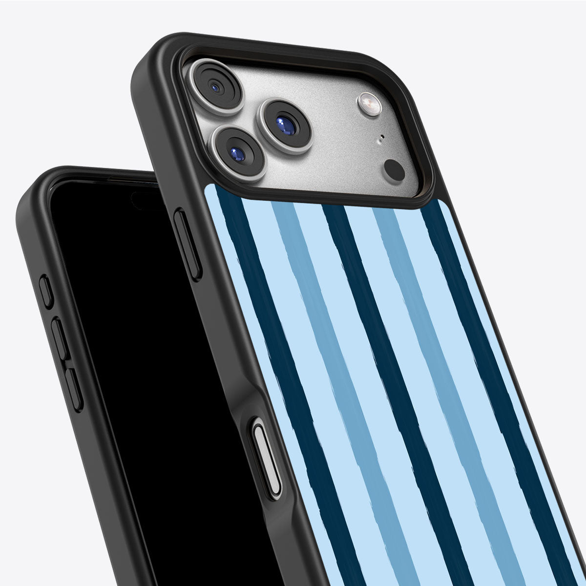 Blue Watercolor Stripes - iPhone 17 Pro Max Case #case type_core (non magsafe)