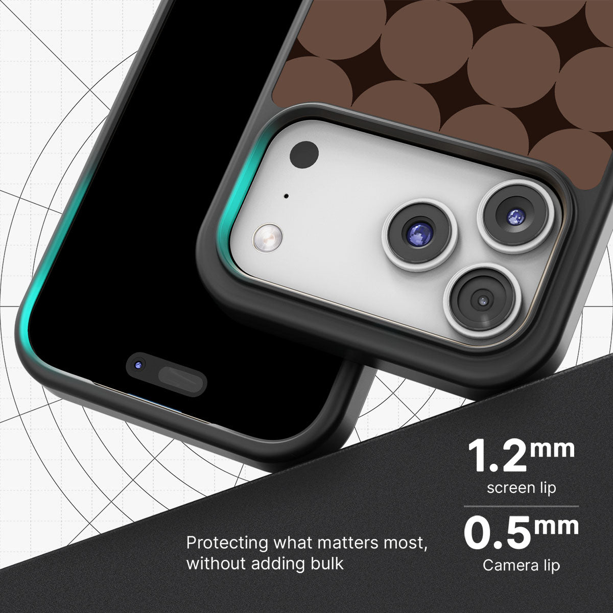 Choco Buttons - iPhone 17 Pro Max Case #case type_core (magsafe), #case type_core (non magsafe)