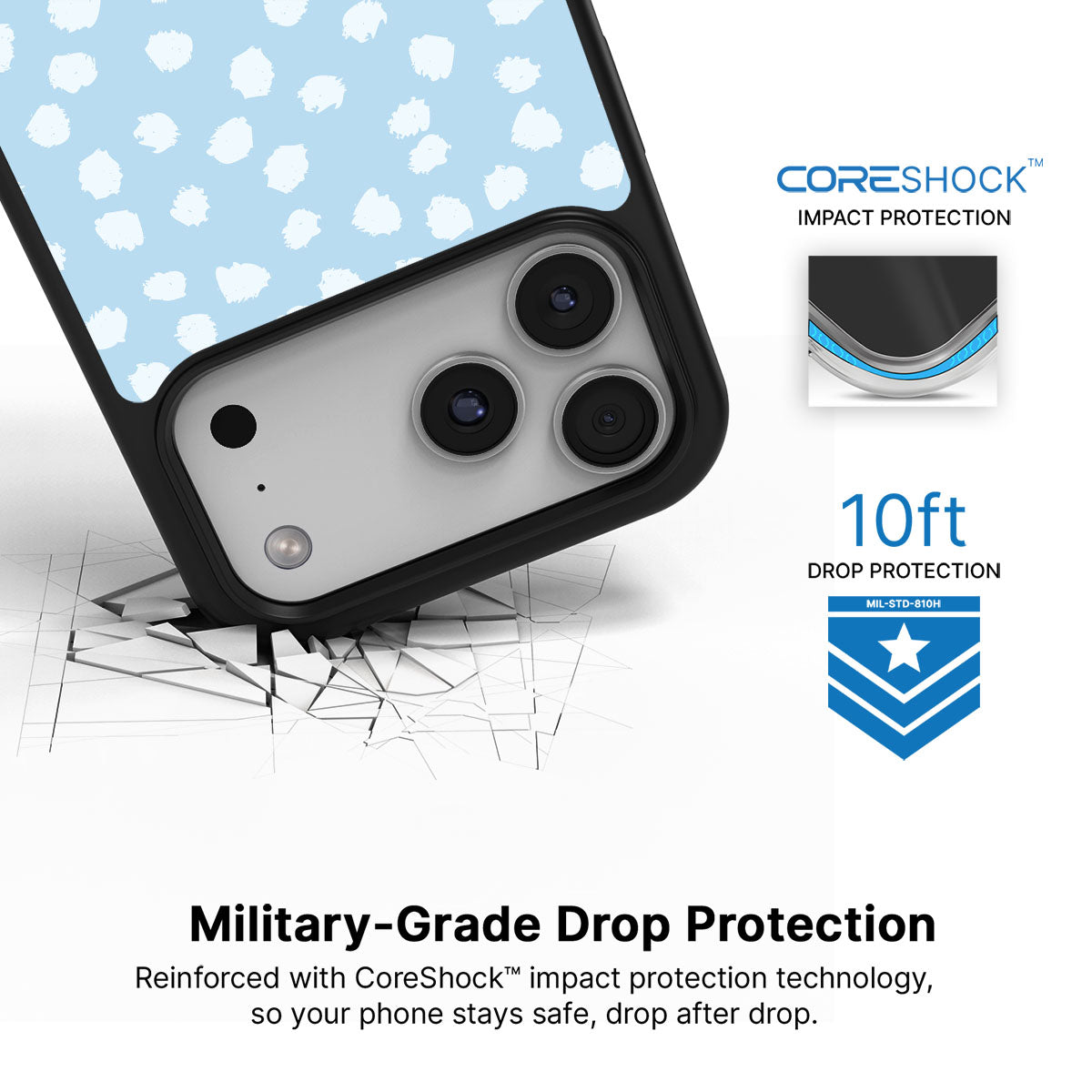 Cloud Dots - iPhone 17 Pro Max Case #case type_core (magsafe), #case type_core (non magsafe)