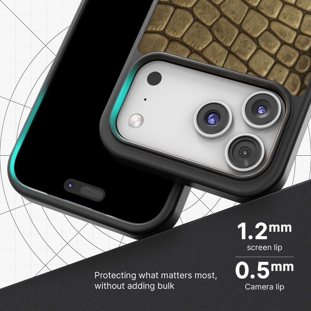 Croc Scales - iPhone 17 Pro Max Case  #case type_core (magsafe), #case type_core (non magsafe)