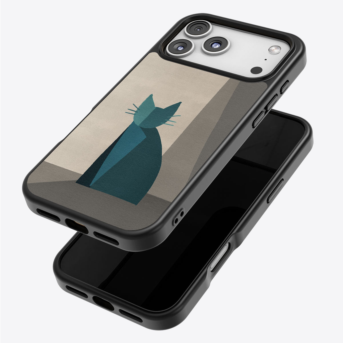Cubist Feline - iPhone 17 Pro Max Case #case type_core (magsafe), #case type_core (non magsafe)