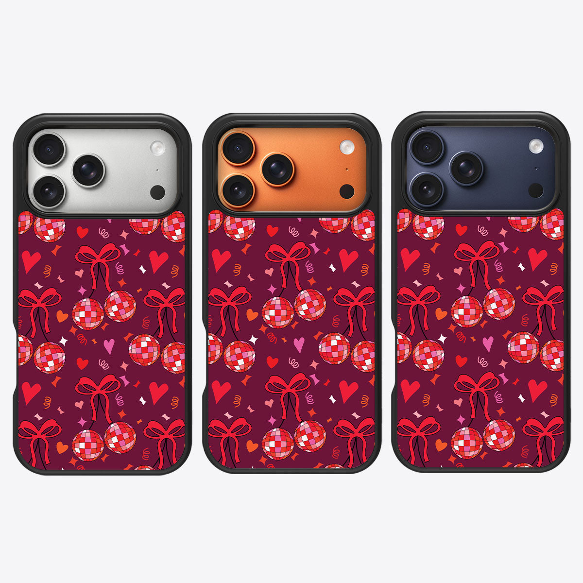 Disco Cherries - iPhone 17 Pro Max Case #case type_core (magsafe), #case type_core (non magsafe)
