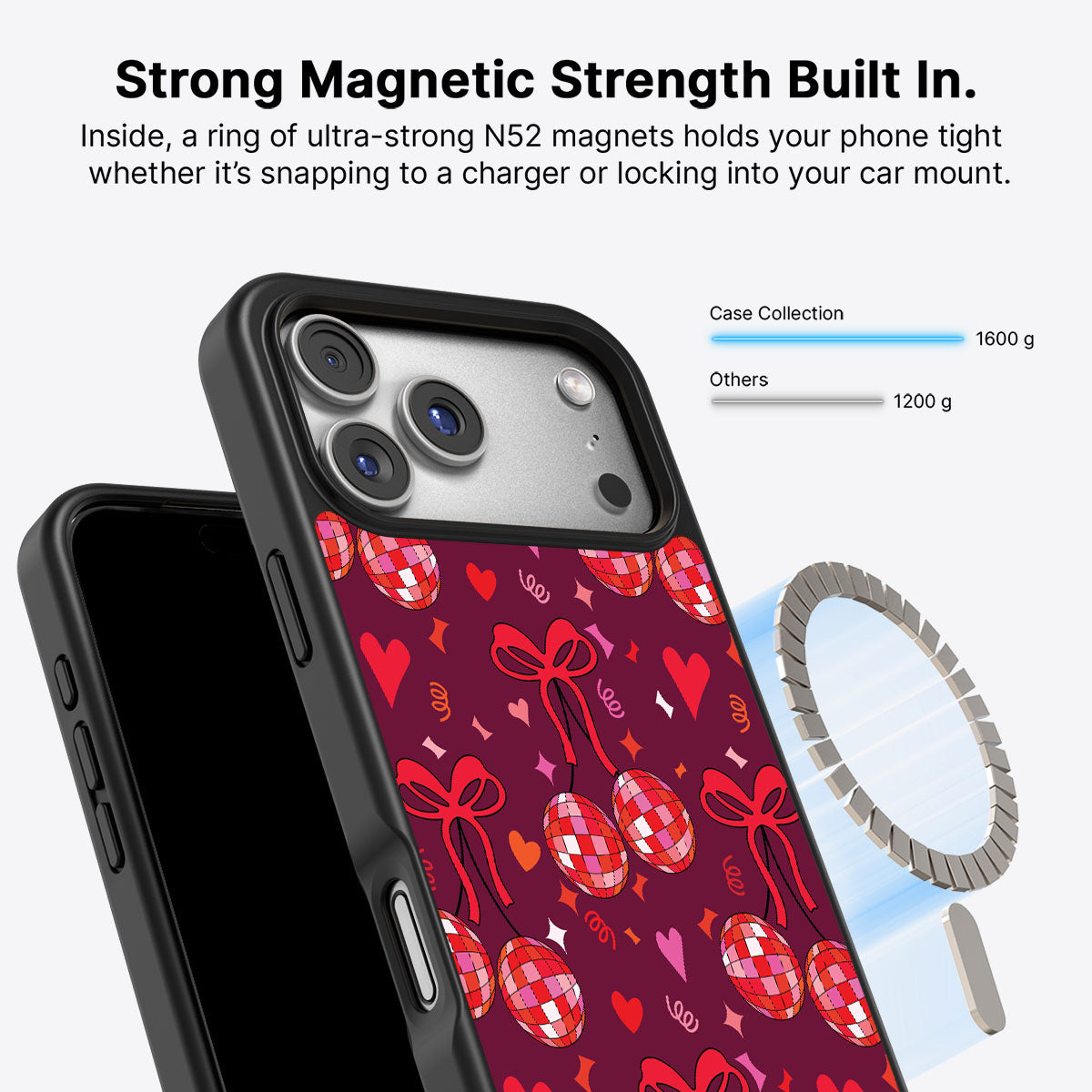 Disco Cherries - iPhone 17 Pro Max Case #case type_core (magsafe)
