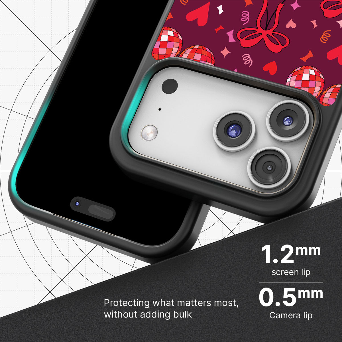 Disco Cherries - iPhone 17 Pro Max Case #case type_core (magsafe), #case type_core (non magsafe)