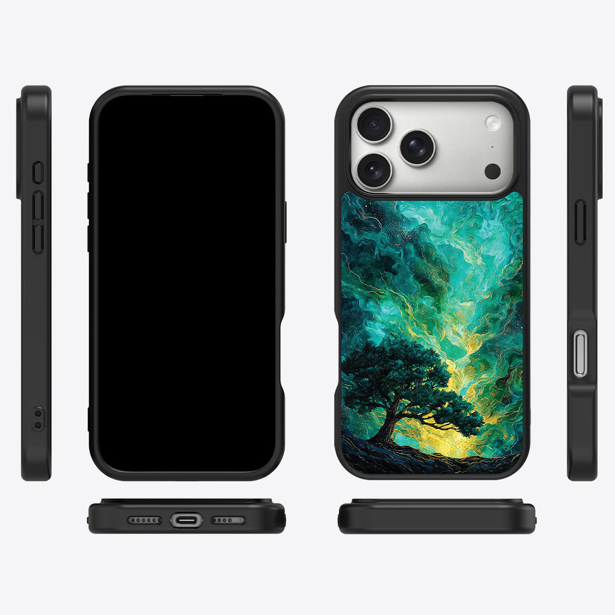 Emerald Storm - iPhone 17 Pro Max Case #case type_core (magsafe), #case type_core (non magsafe)