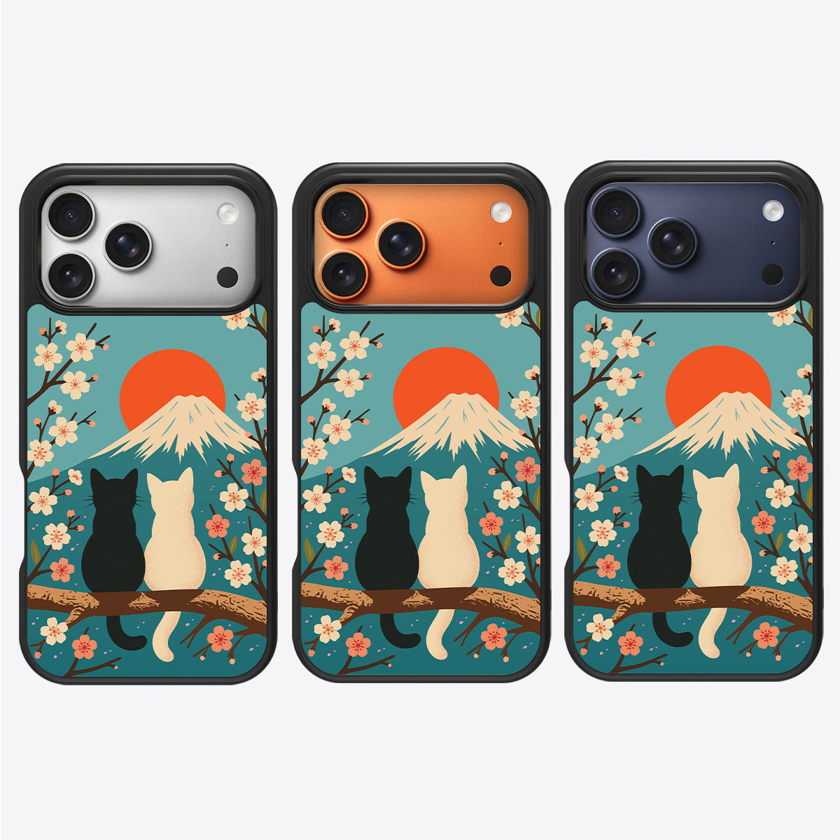 Fuji Cats - iPhone 17 Pro Max Case #case type_core (magsafe), #case type_core (non magsafe)