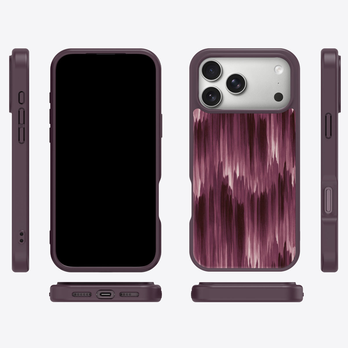 Ikat Haze iPhone 17 Pro Max case cover – multi-angle view
