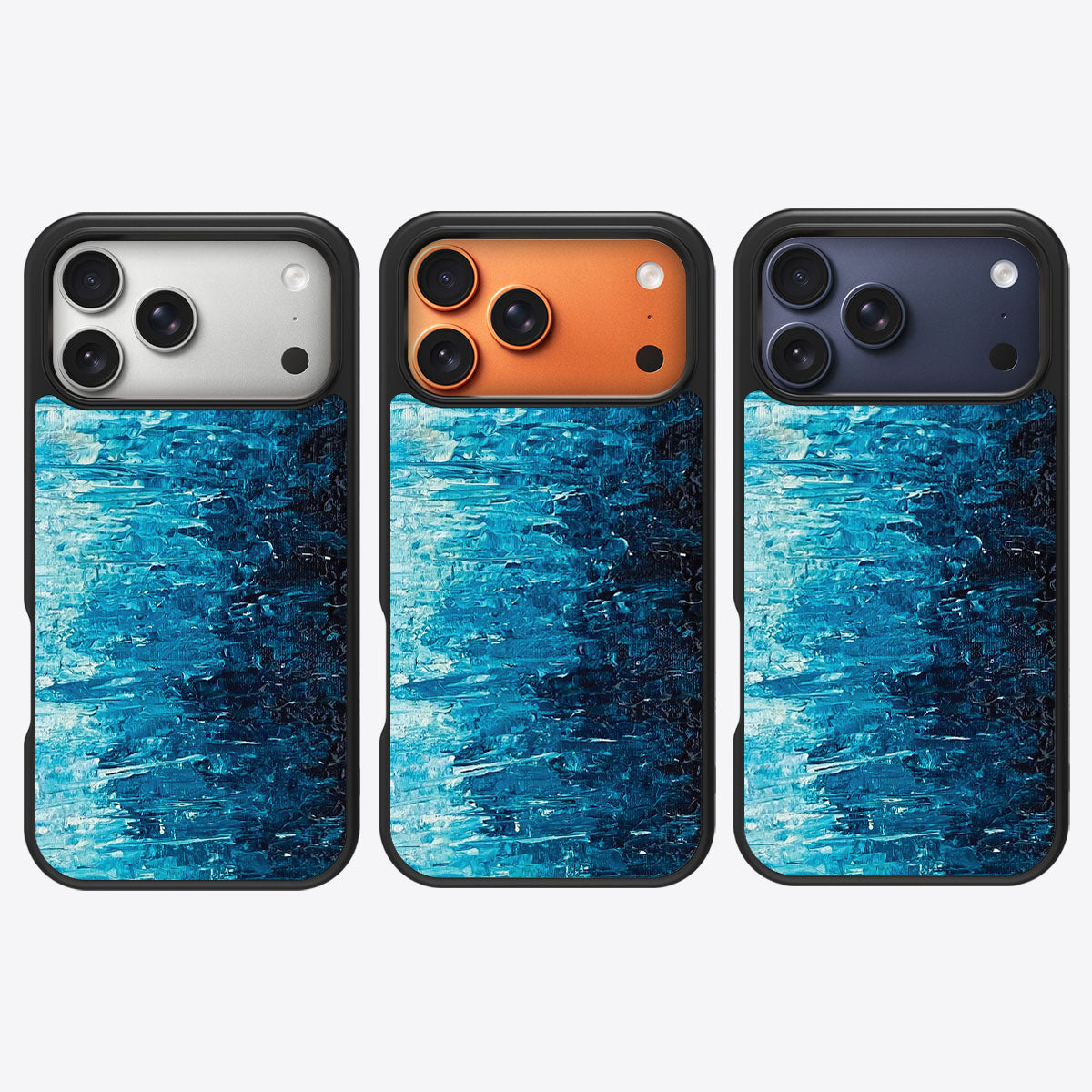 Indigo Impasto - iPhone 17 Pro Max Case #case type_core (magsafe), #case type_core (non magsafe)