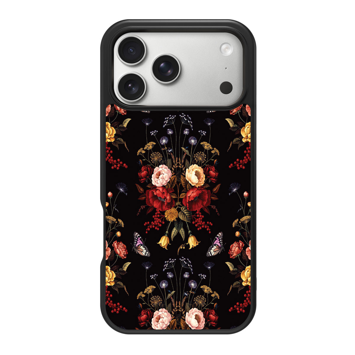 Kelmscott Bloom design back view – iPhone 17 Pro Max case