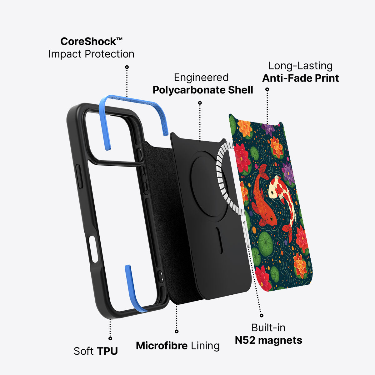 Koi Fish - iPhone 17 Pro Max Case #case type_core (magsafe)