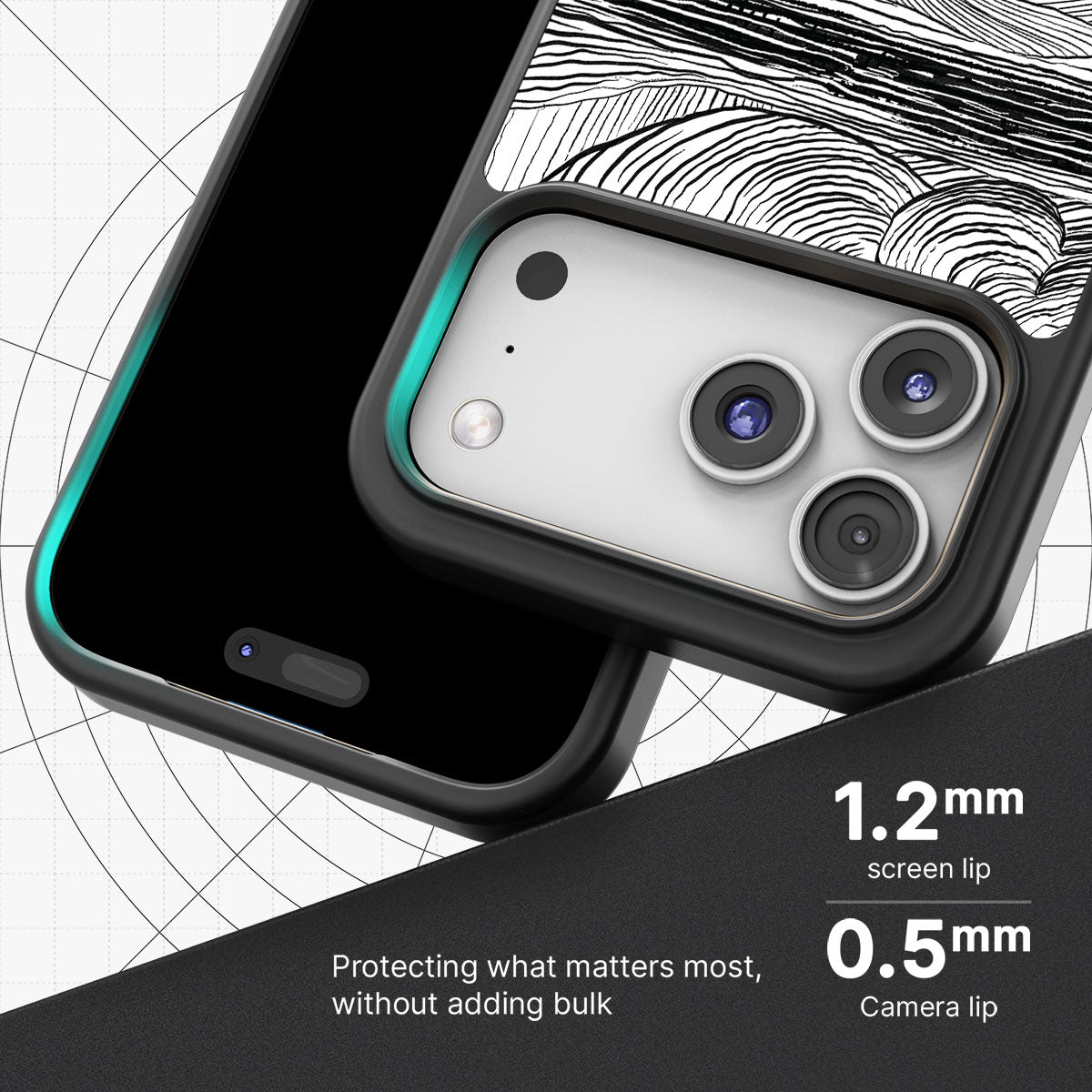 Linear Landscape - iPhone 17 Pro Max Case #case type_core (magsafe), #case type_core (non magsafe)