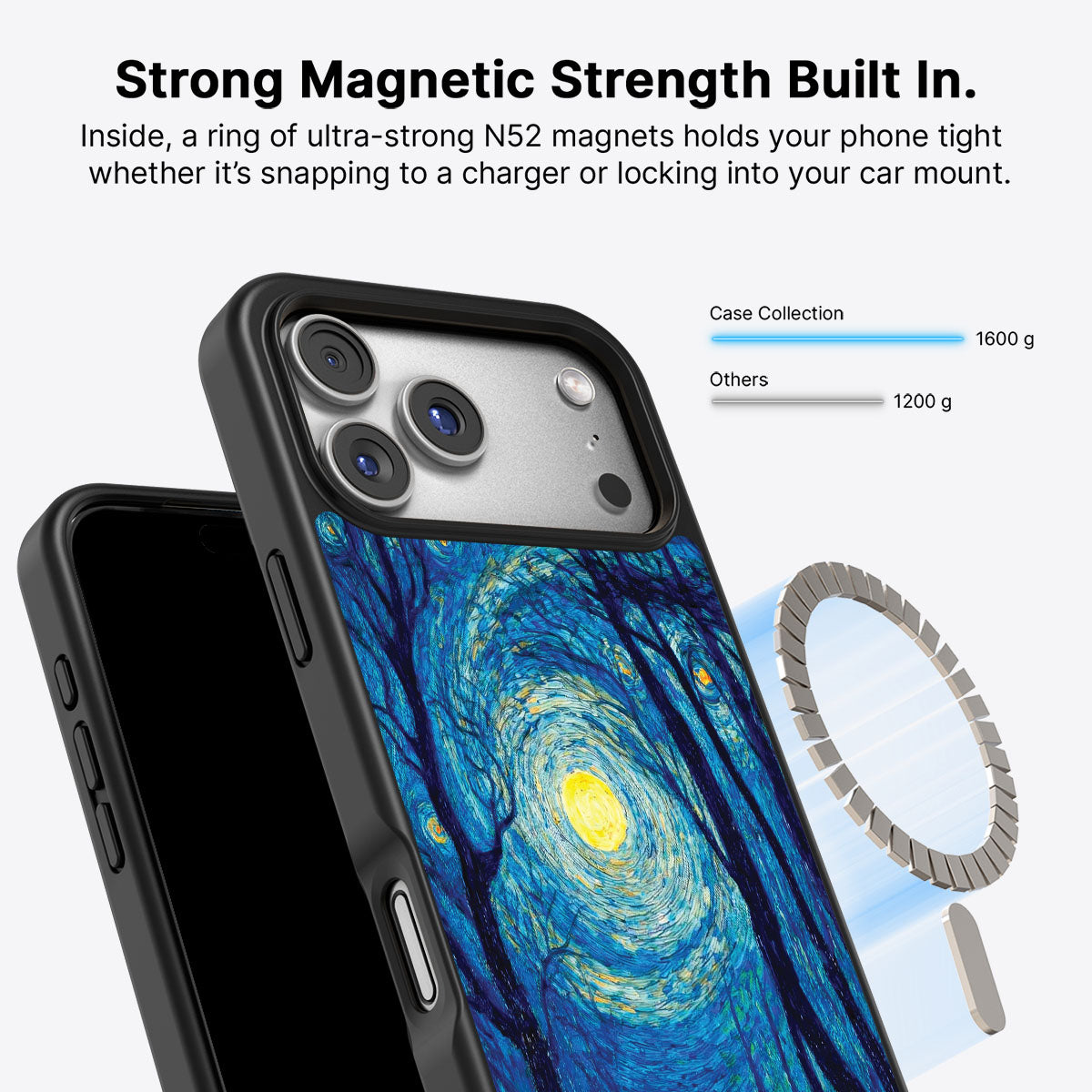 Woodland Designer iPhone 17 Pro Max Case – Moonlit Forest | MagSafe