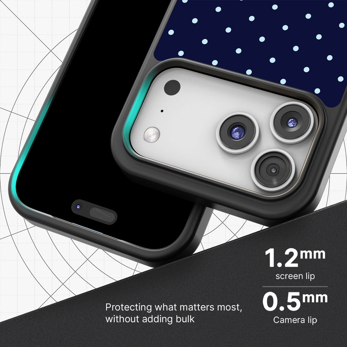 Navy Whisper - iPhone 17 Pro Max Case #case type_core (magsafe), #case type_core (non magsafe)