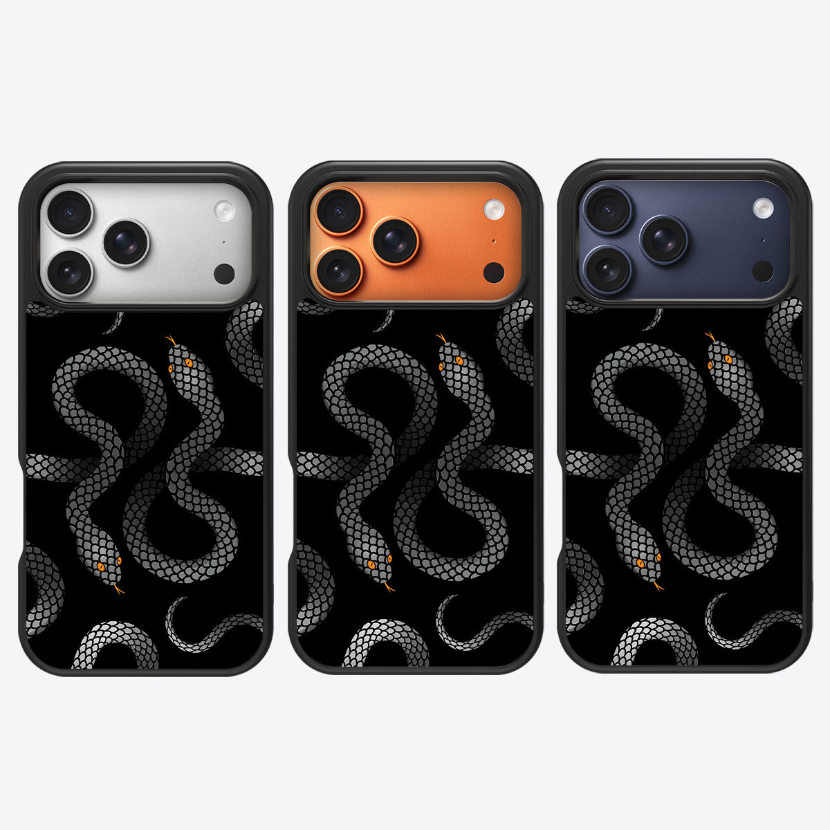 Noir Serpent - iPhone 17 Pro Max Case #case type_core (magsafe), #case type_core (non magsafe)