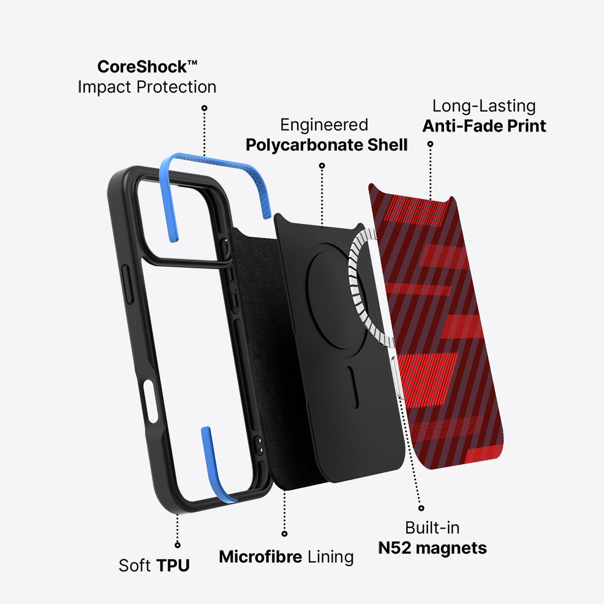 Orange Twill Play - iPhone 17 Pro Max Case #case type_core (magsafe)