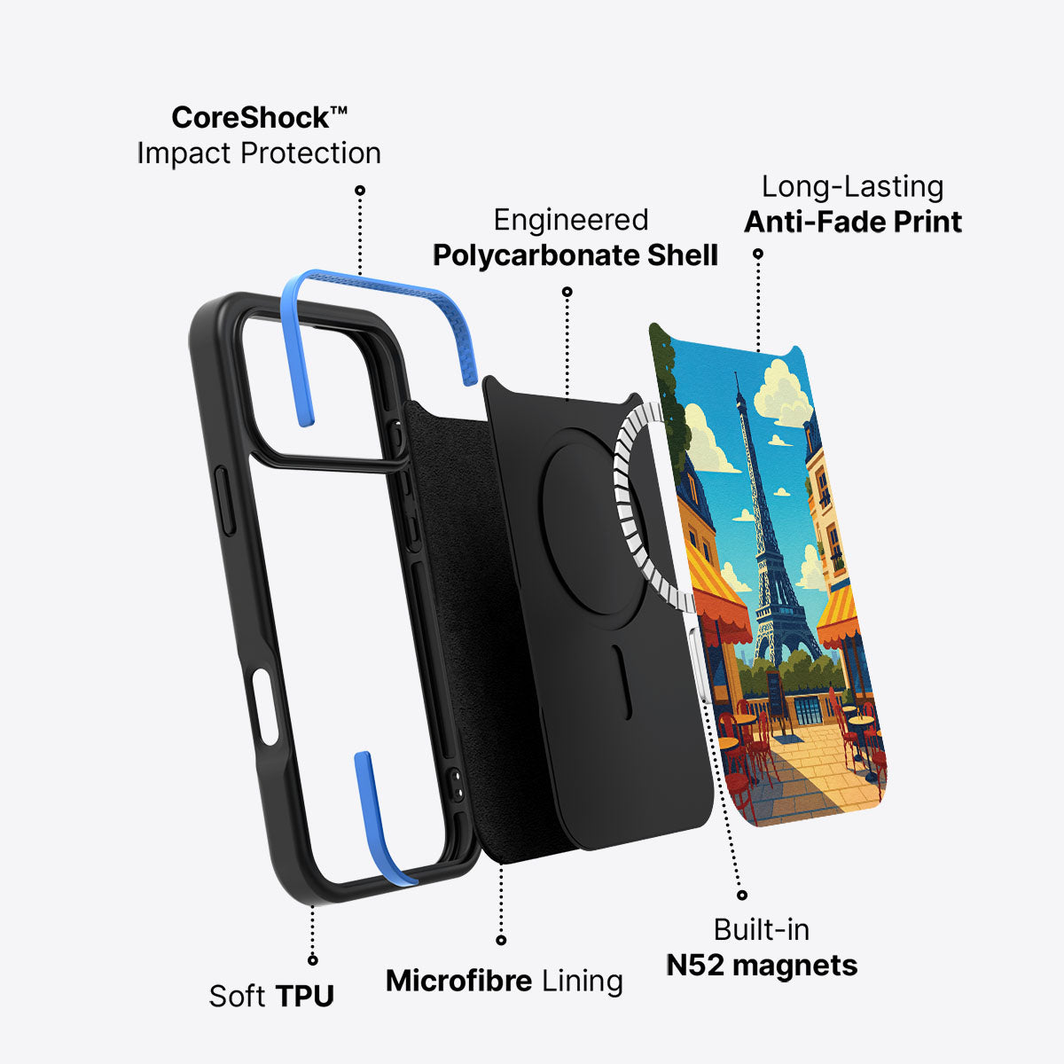 Paris - iPhone 17 Pro Max Case #case type_core (magsafe)