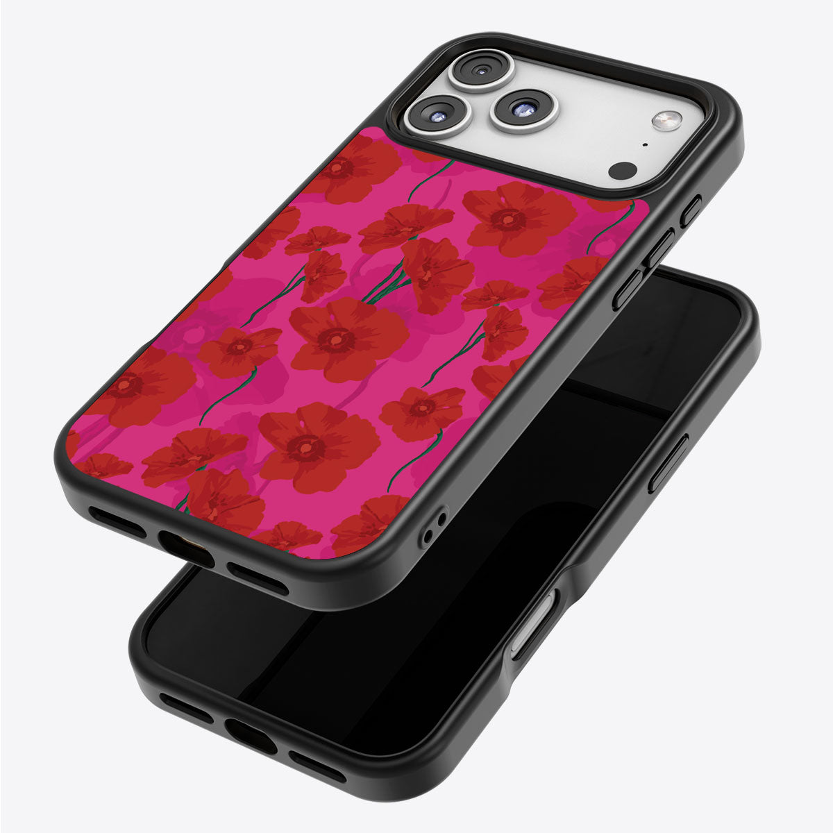 Pink Poppies - iPhone 17 Pro Max Case #case type_core (magsafe), #case type_core (non magsafe)