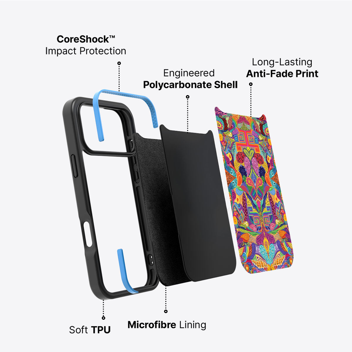 Psychaedellic - iPhone 17 Pro Max Case #case type_core (non magsafe)