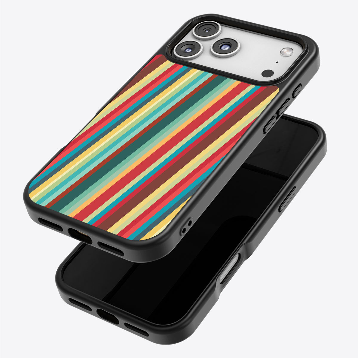Retro Stripes - iPhone 17 Pro Max Case #case type_core (magsafe), #case type_core (non magsafe)