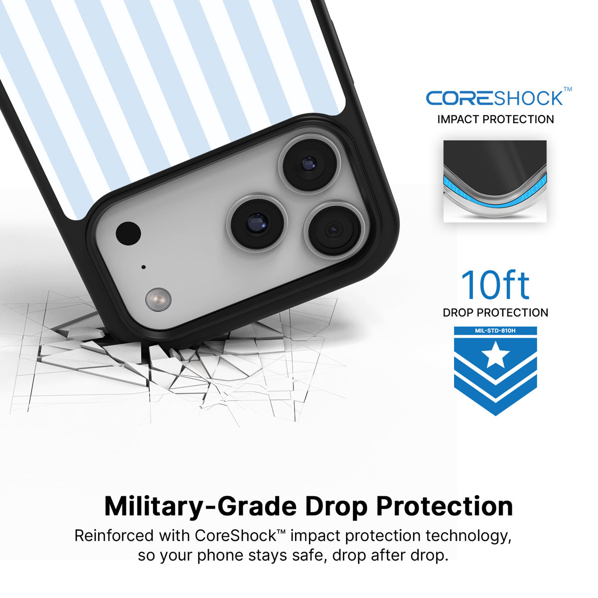 Riviera iPhone 17 Pro Max case with drop protection