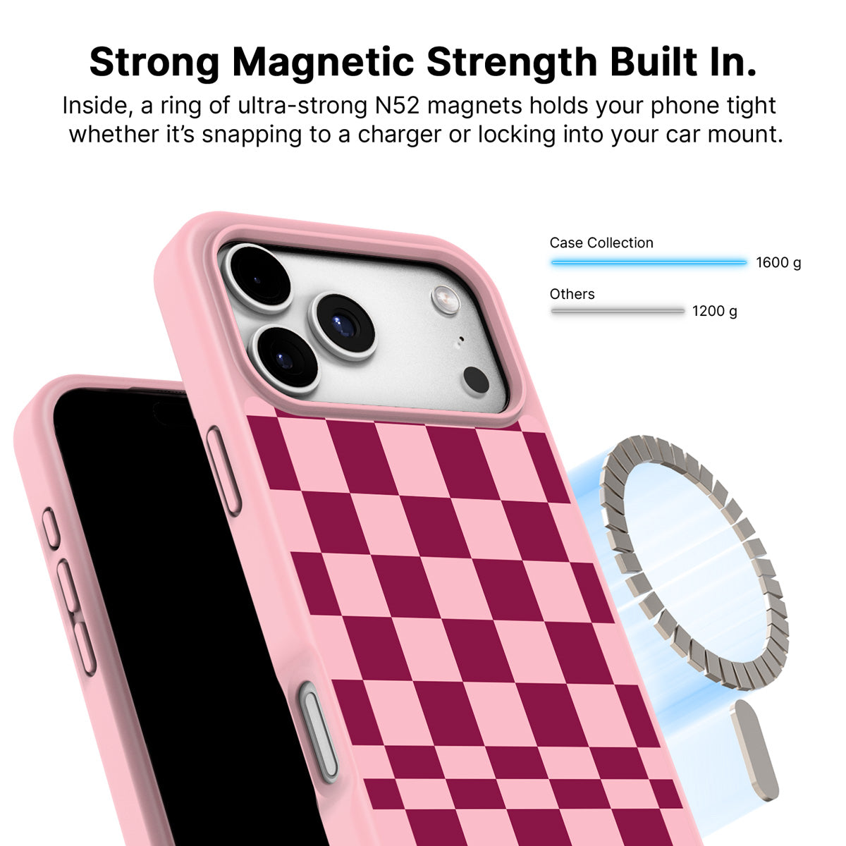 iPhone 17 Pro Max MagSafe case – Rouge Board design