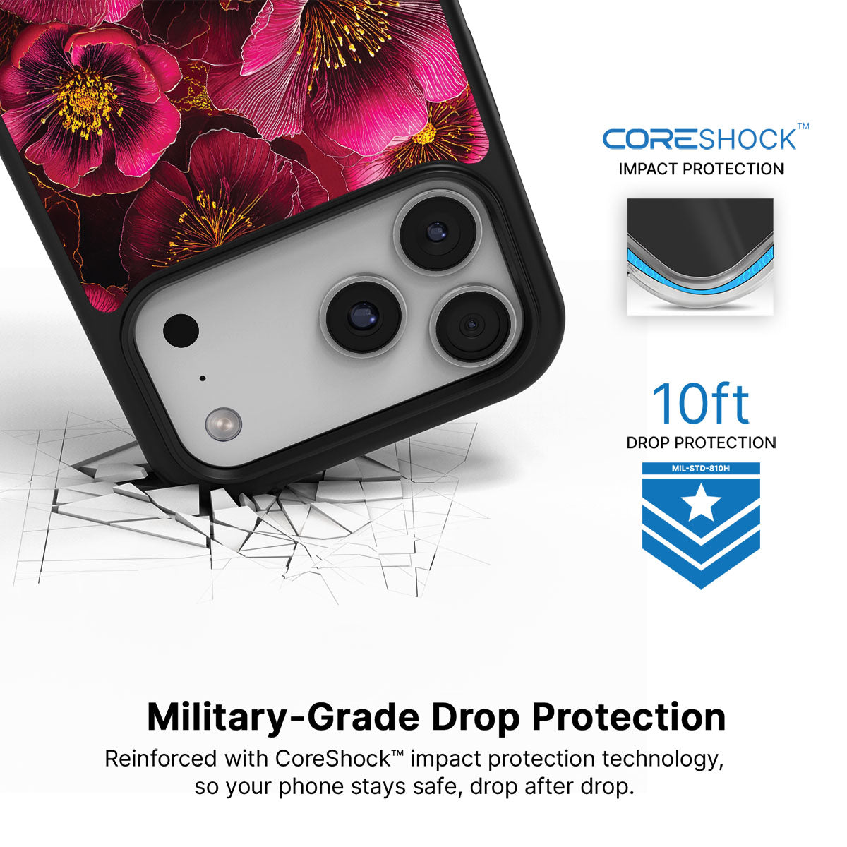 iPhone 17 Pro Max Case with MagSafe – Ruby Flora