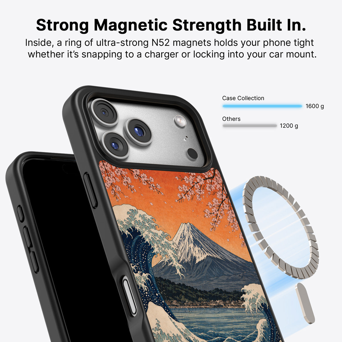 iPhone 17 Pro Max MagSafe case – Sakura Coast design