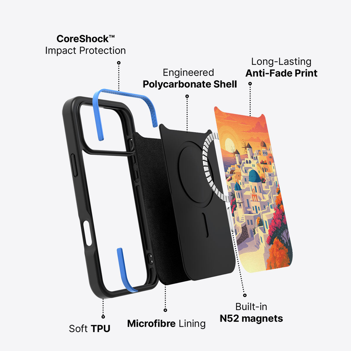 Santorini - iPhone 17 Pro Max Case #case type_core (magsafe)