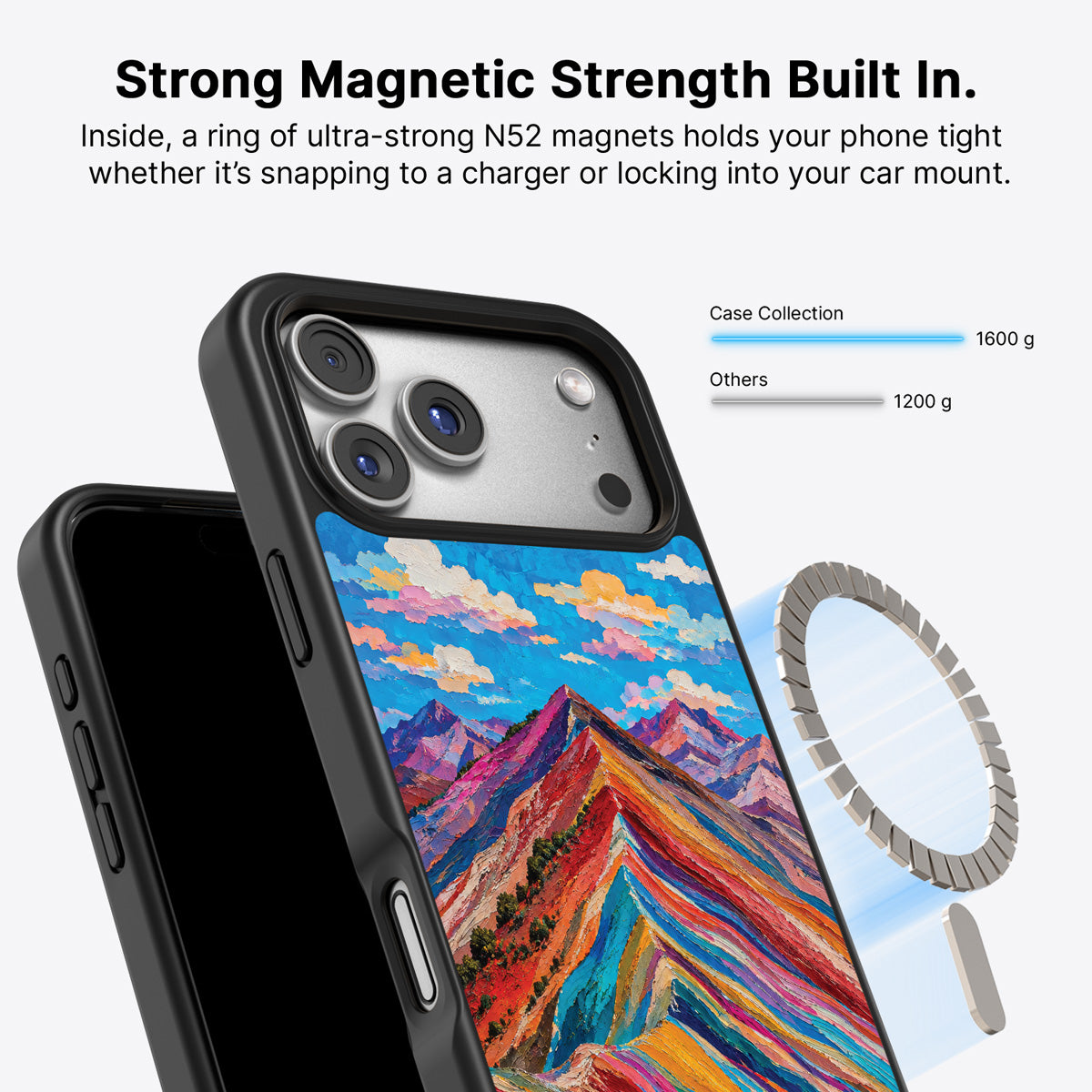 iPhone 17 Pro Max MagSafe case – Spectrum Ridge design