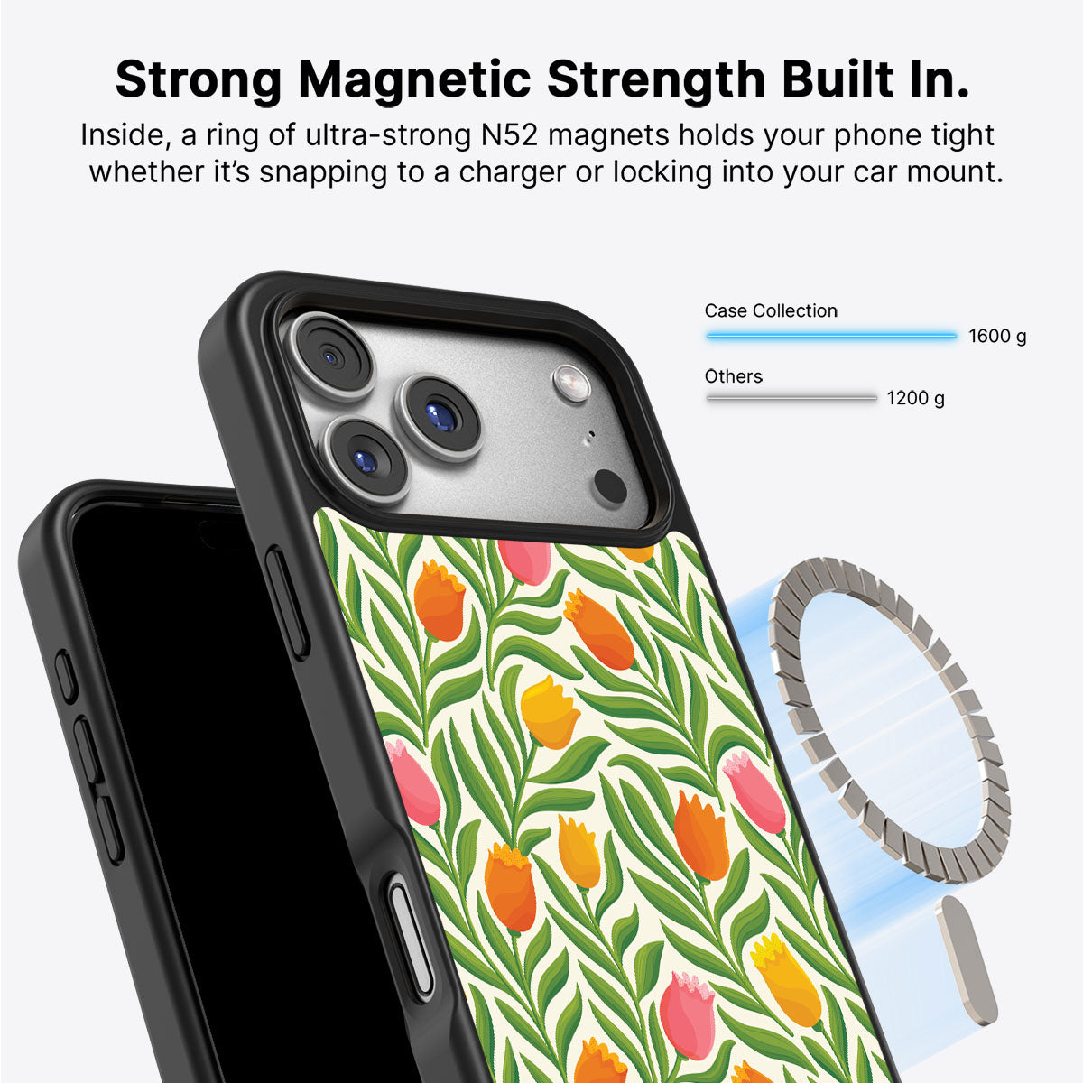 Spring Tulips - iPhone 17 Pro Max Case #case type_core (magsafe)