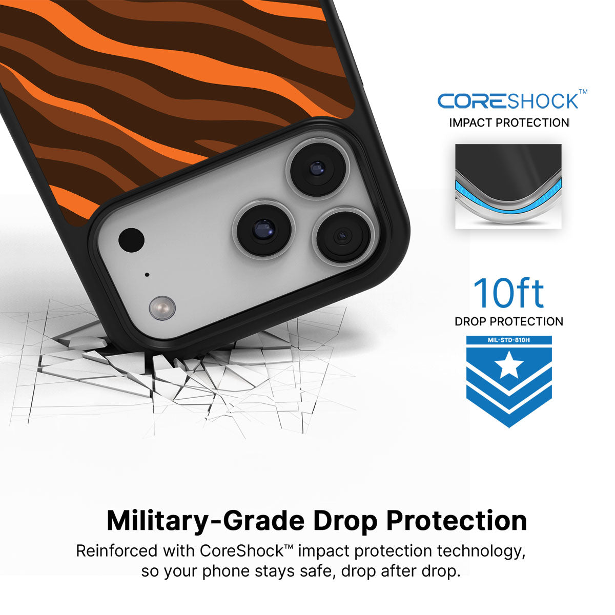 Tiger Trace - iPhone 17 Pro Max Case #case type_core (magsafe), #case type_core (non magsafe)