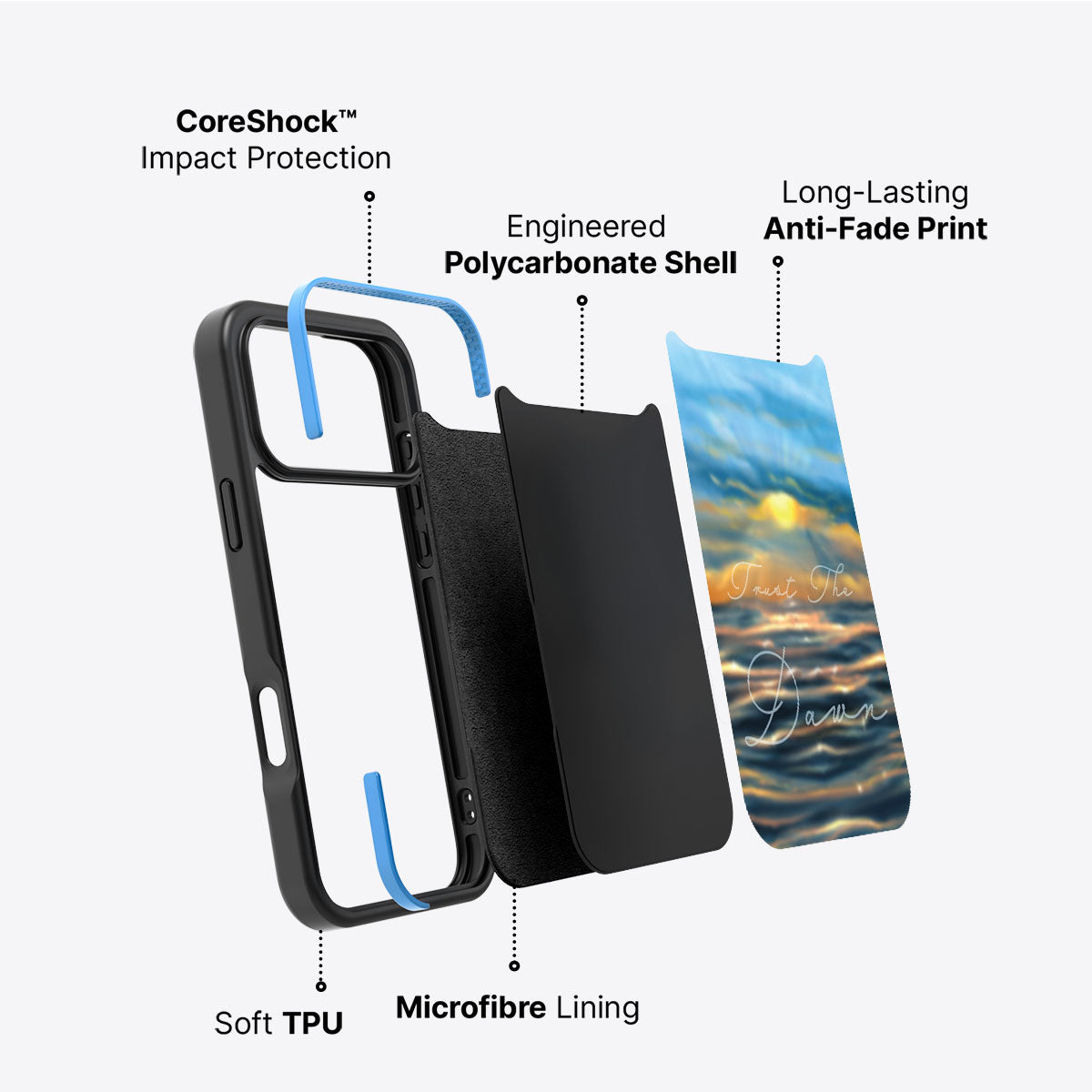 Trust the Dawn - iPhone 17 Pro Max Case #case type_core (non magsafe)