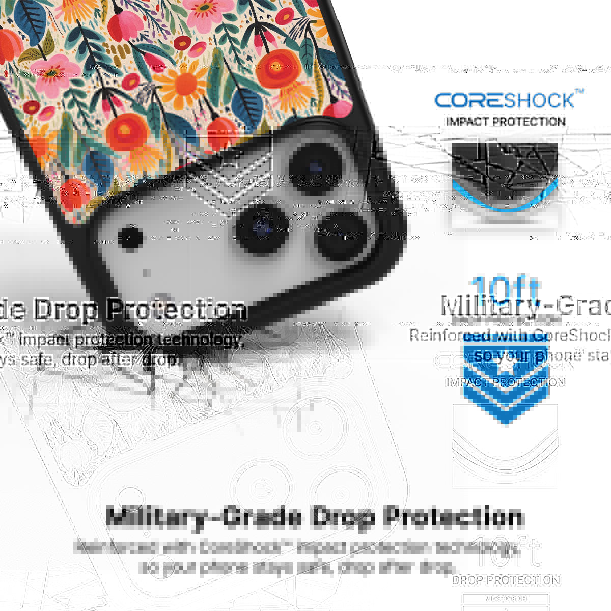 Wild Blossoms - iPhone 17 Pro Max Case #case type_core (magsafe), #case type_core (non magsafe)