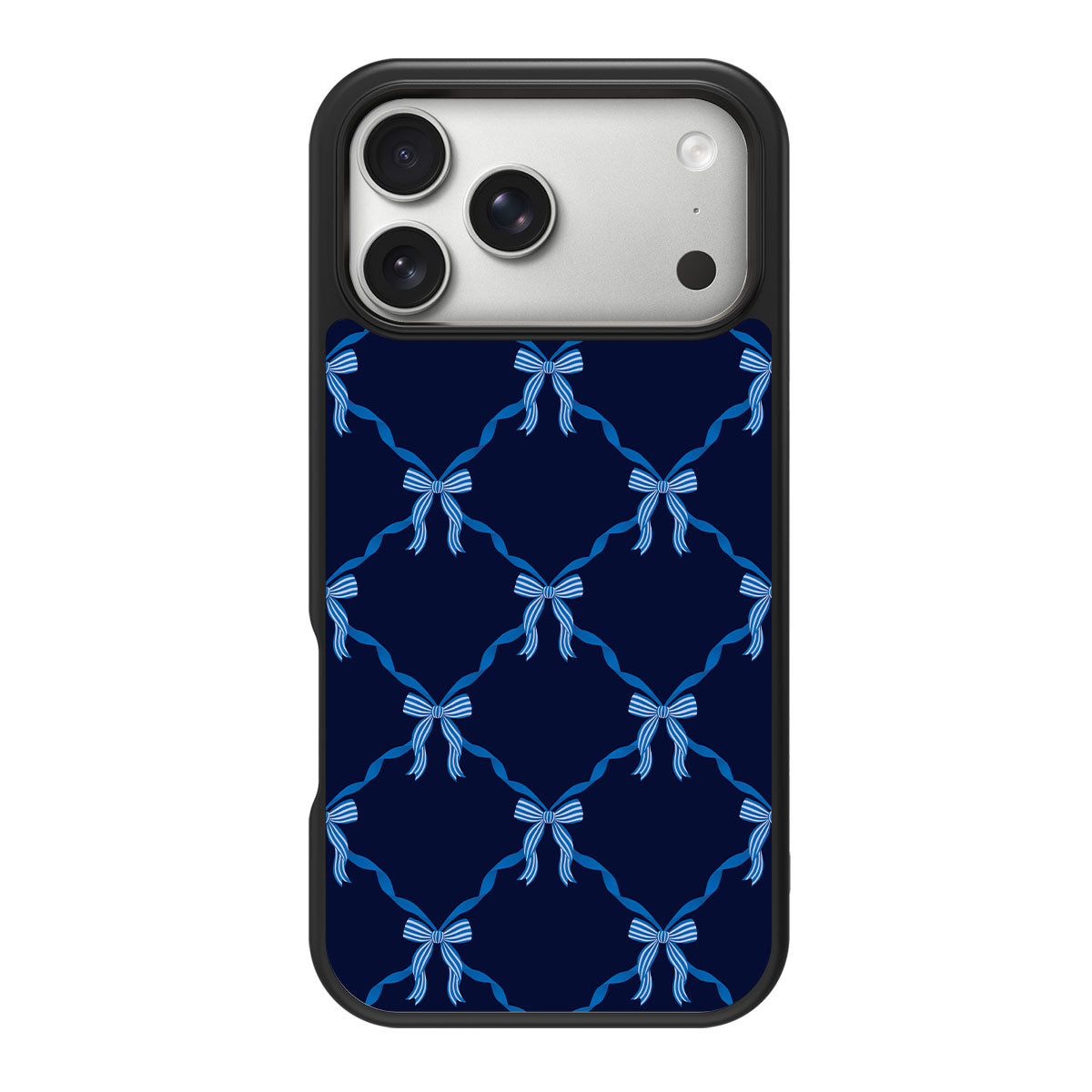 Azure Elegance design back view – iPhone 18 Pro case