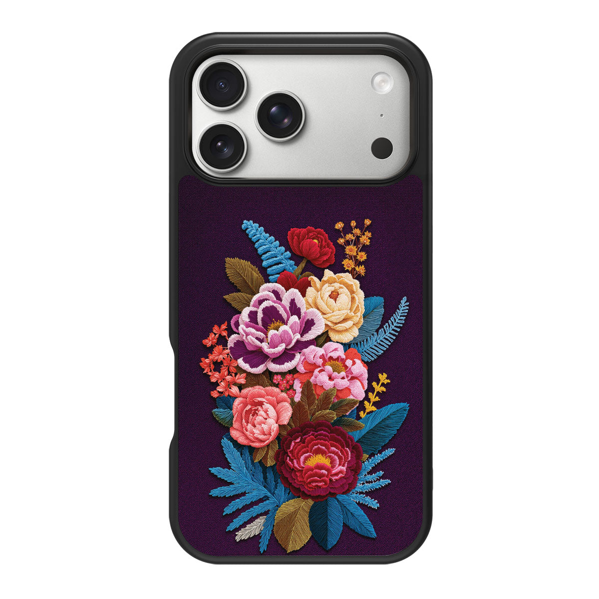 Floral Designer iPhone 18 Pro Case – Baroque Bloom | MagSafe
