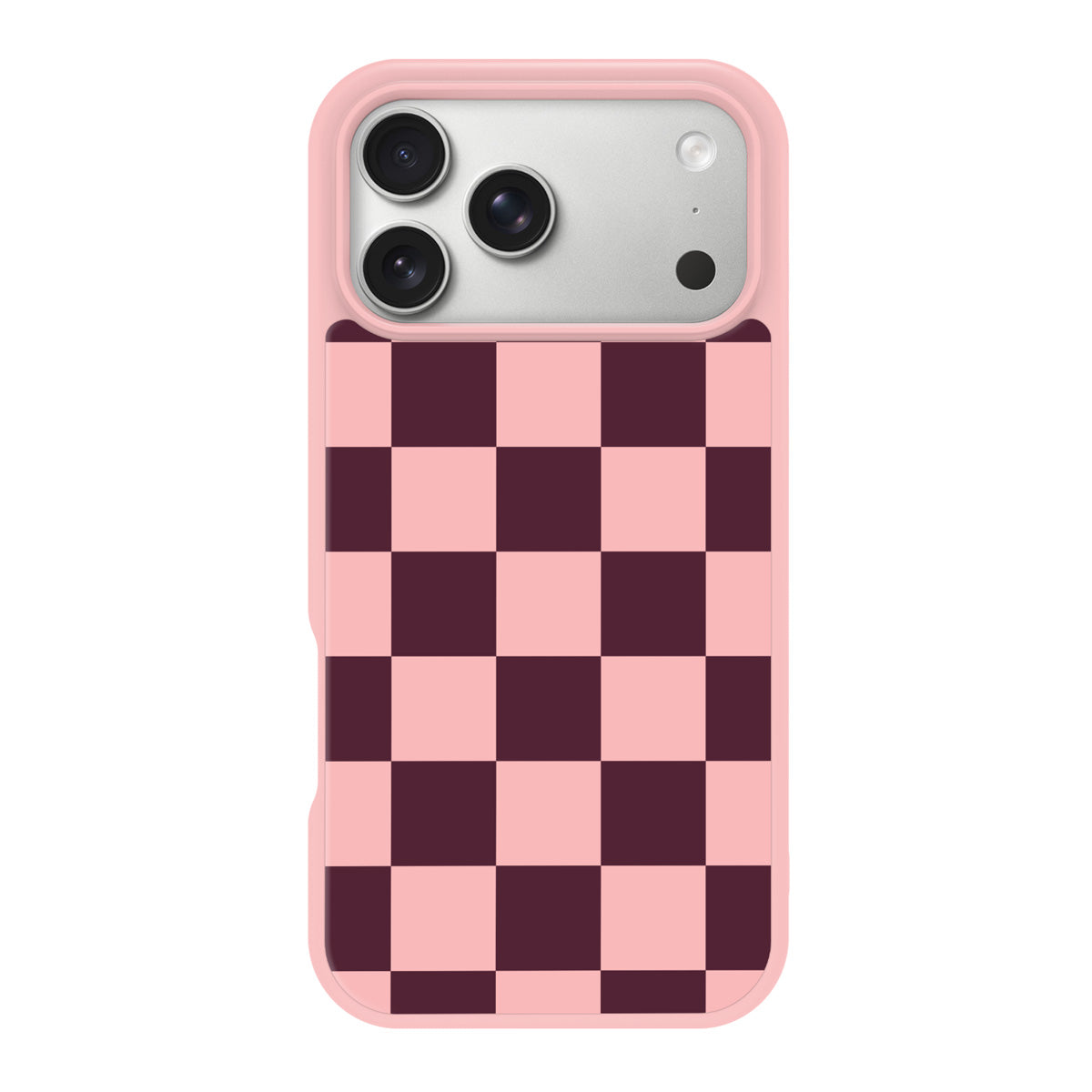 Claret Tile design back view – iPhone 18 Pro case