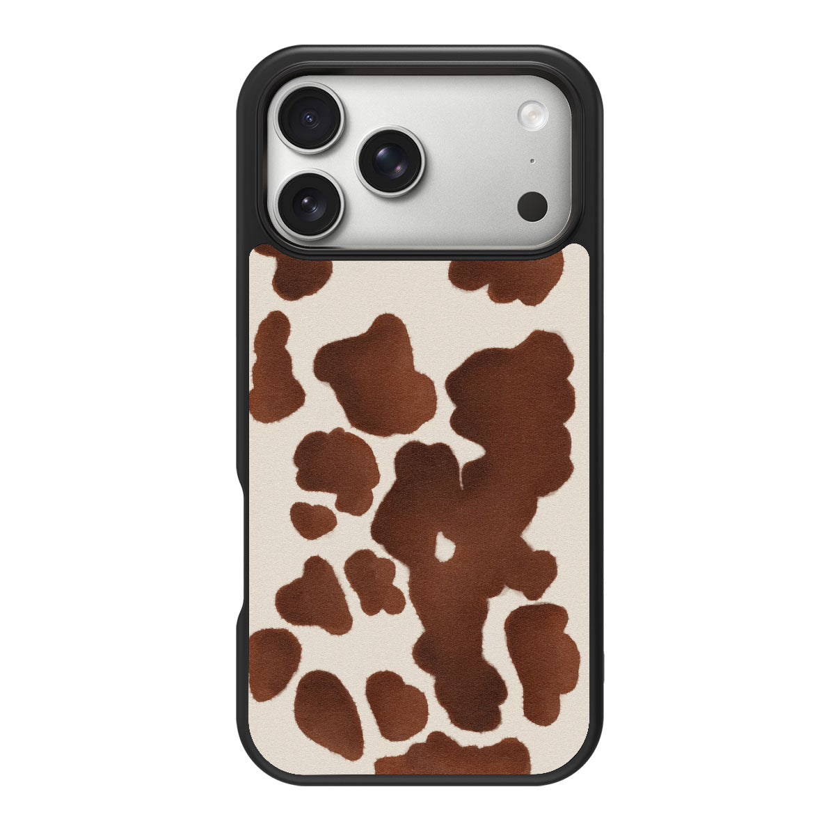 Cocoa Cow design back view – iPhone 18 Pro case