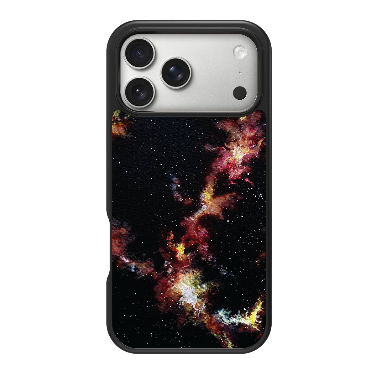 Cosmic Flare design back view – iPhone 18 Pro case