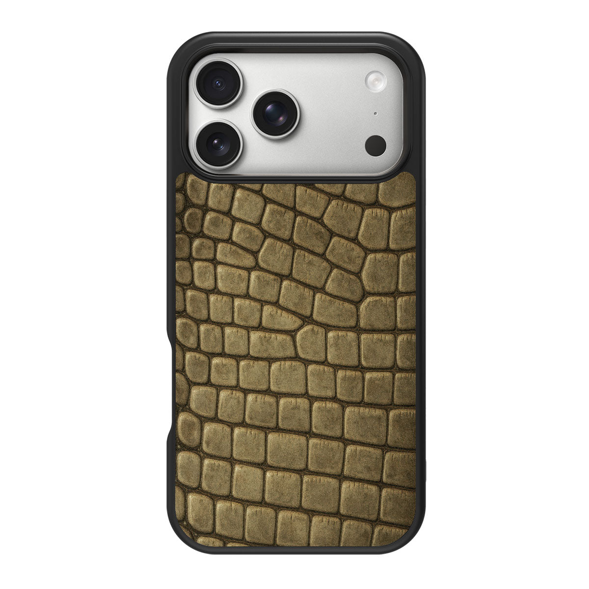 Croc Scales design back view – iPhone 18 Pro case