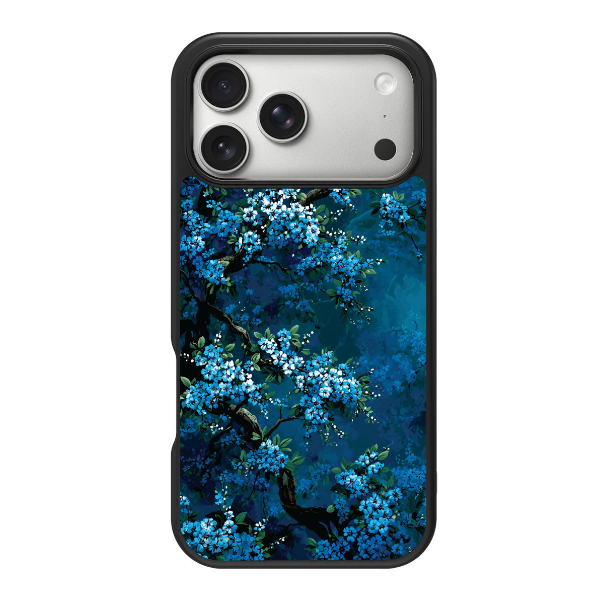 Moonlit Petals design back view – iPhone 18 Pro case