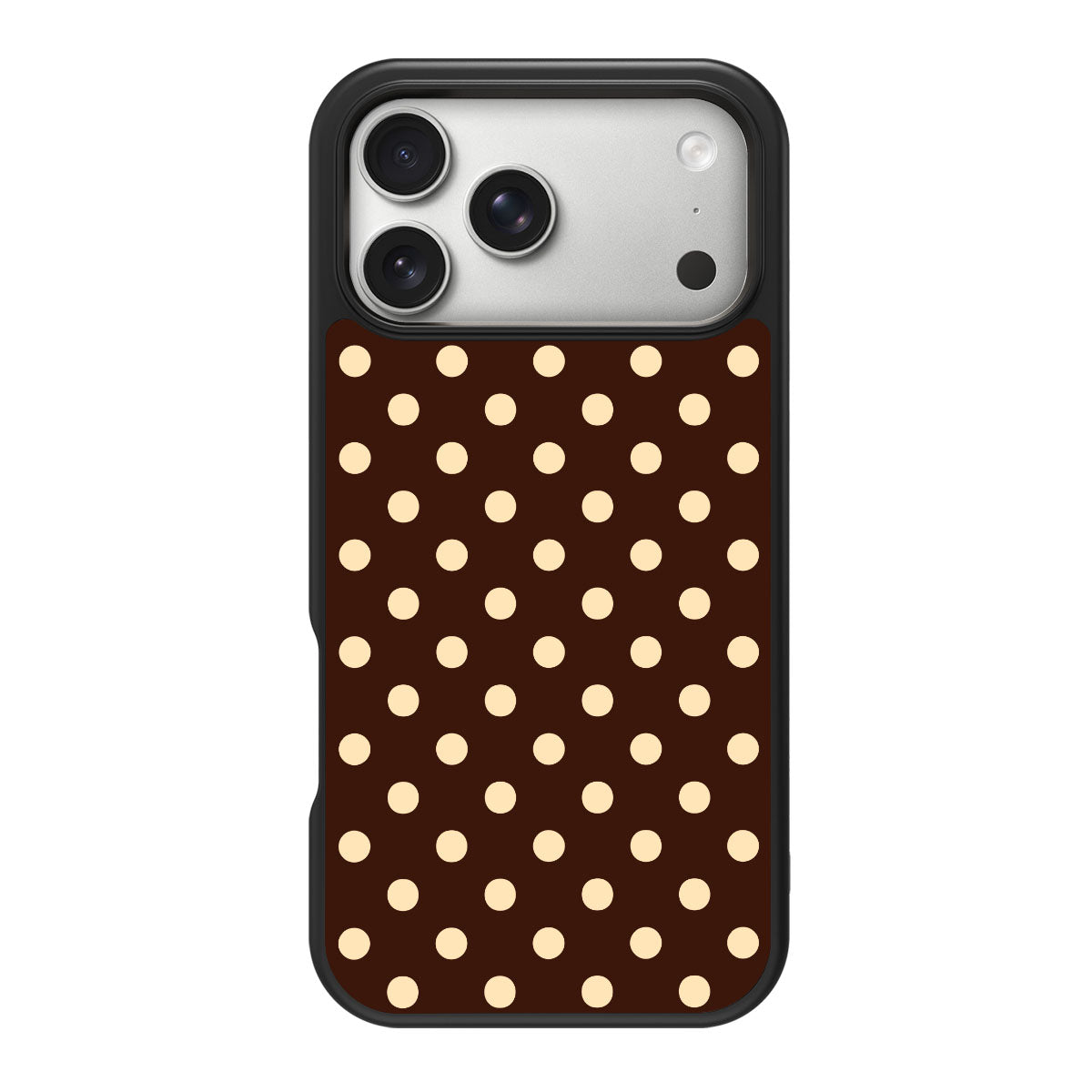 Nutty Choco design back view – iPhone 18 Pro case