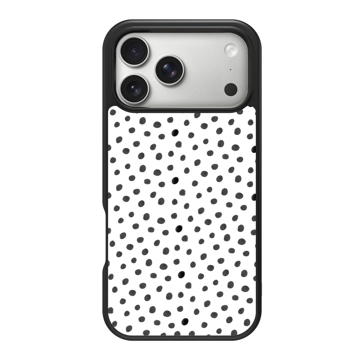 Polka Play design back view – iPhone 18 Pro case