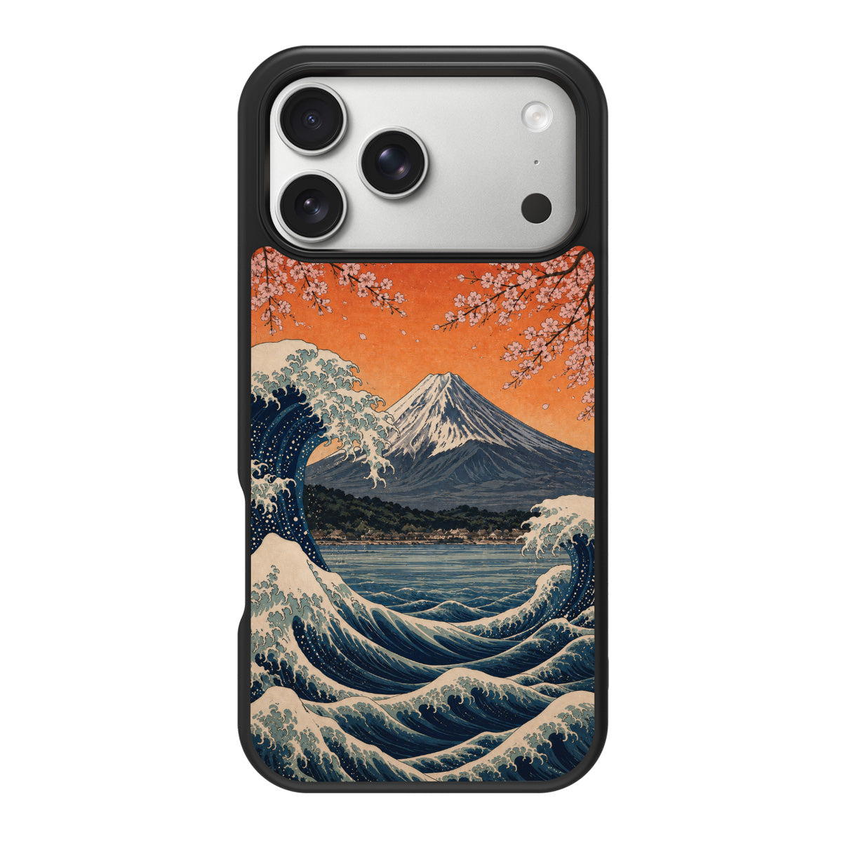 Sakura Coast design back view – iPhone 18 Pro case