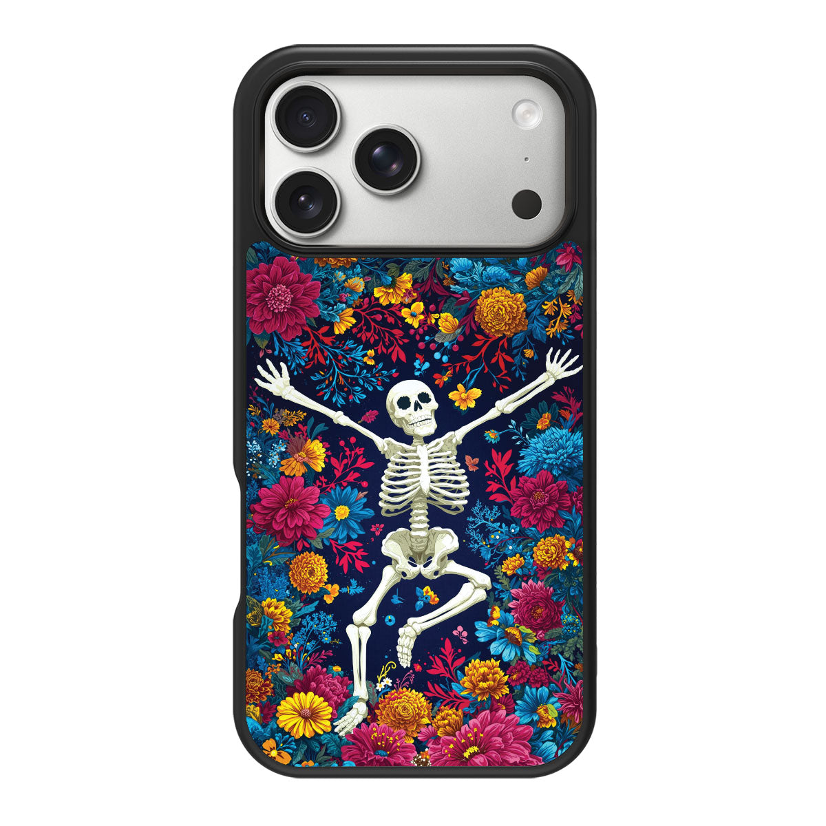 Floral Designer iPhone 18 Pro Case – Skeleton Garden | MagSafe