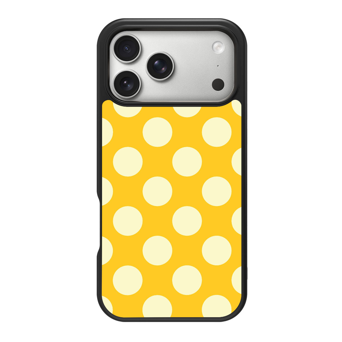 Sunny Dots design back view – iPhone 18 Pro case