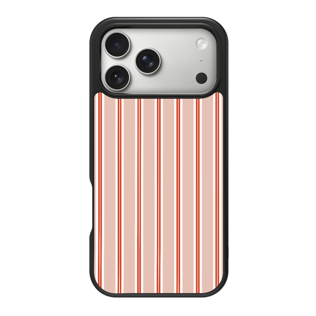 Vermillion Streak design back view – iPhone 18 Pro case