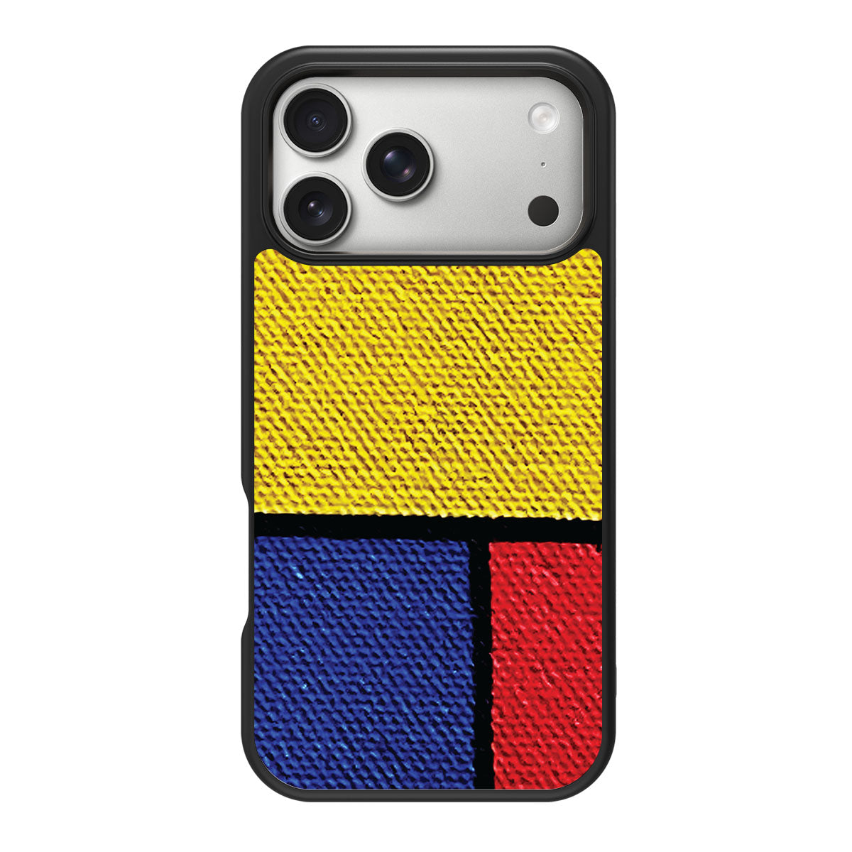 Bauhaus Blocks design back view – iPhone 18 Pro Max case