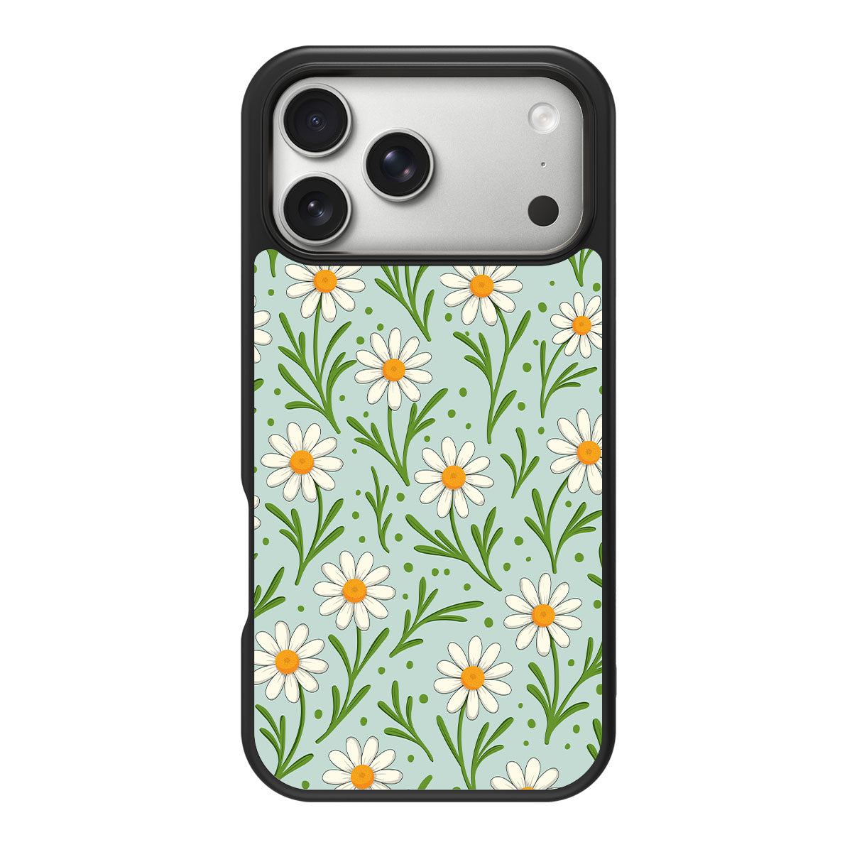 Daisy Flowers design back view – iPhone 18 Pro Max case