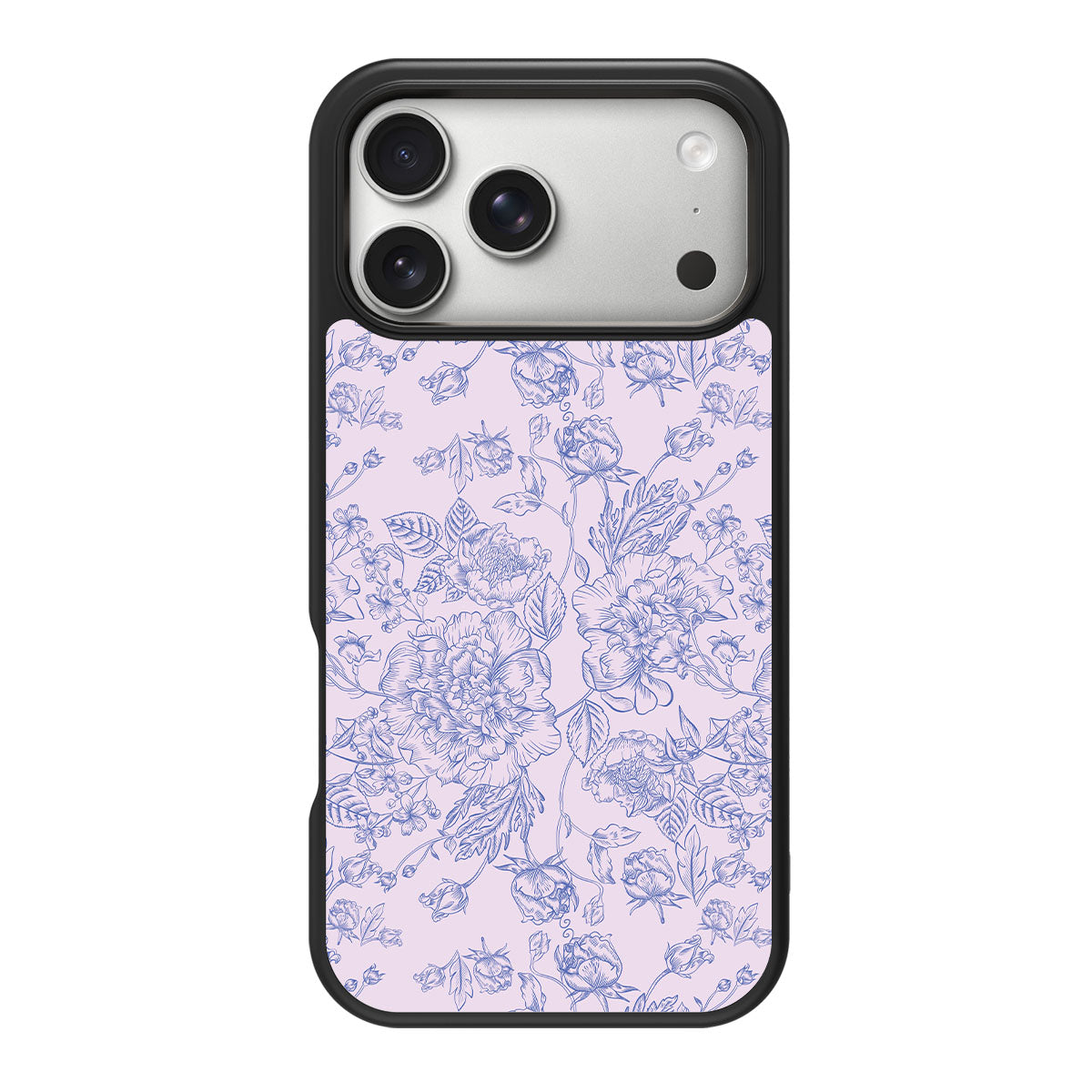 Etched Botanics design back view – iPhone 18 Pro Max case